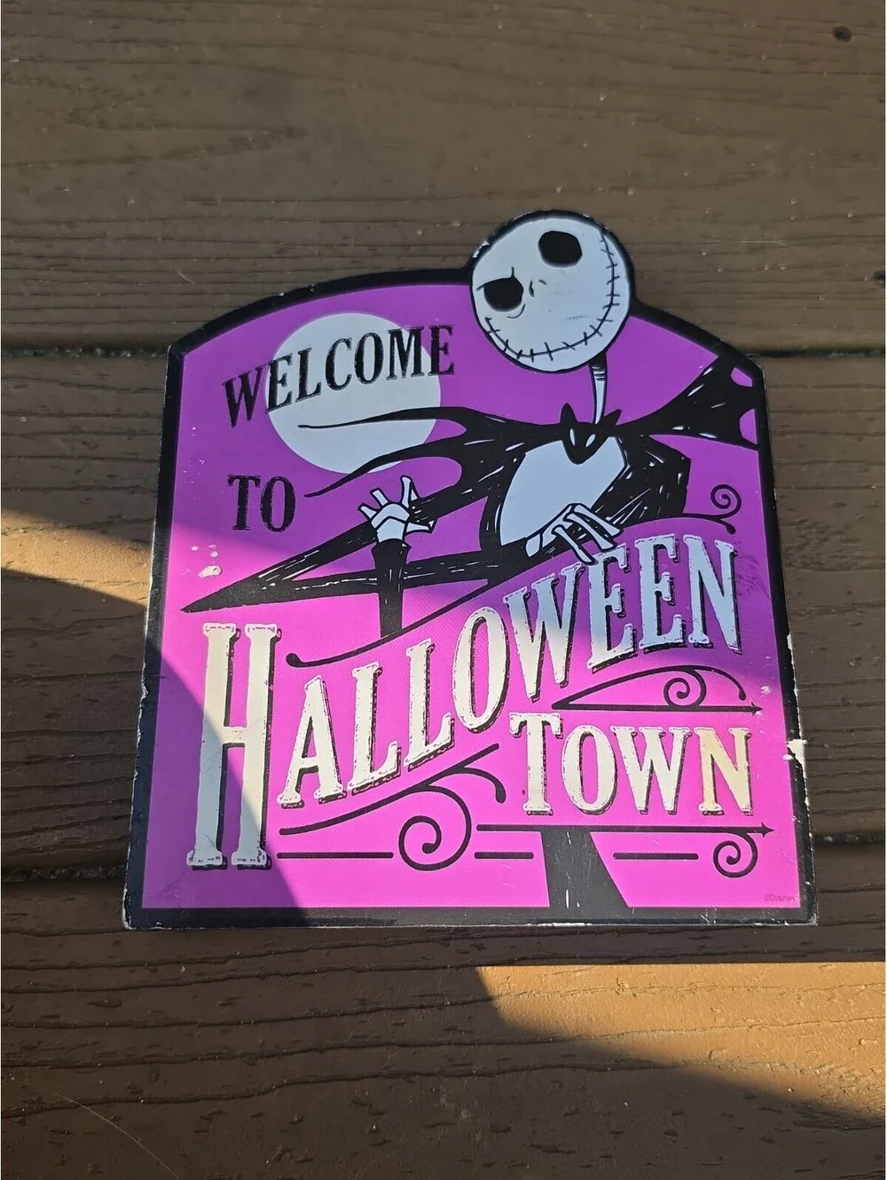 Nightmare Before Christmas Jack Skellington Wood Sign Halloween Town Decor 7